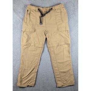 North Face Convertible Pants Mens XL Regular (38x30) Tan Cargo Hiking Camping